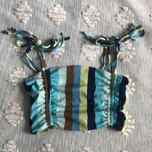 Aerie Ribbed Longline Bandeau Bikini Top, S. New with Tags.